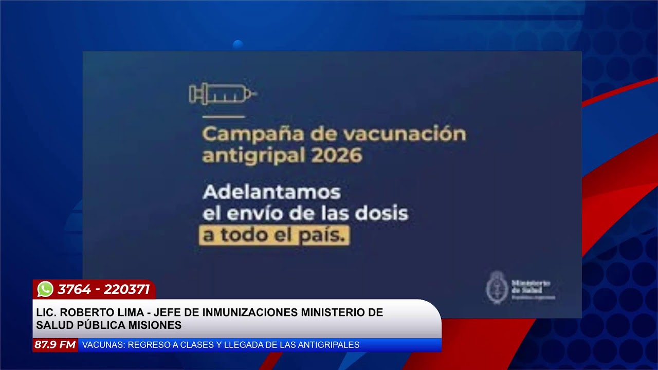LIC. ROBERTO LIMA - JEFE DE INMUNIZACIONES MINISTERIO DE SALUD PÚBLICA MISIONES