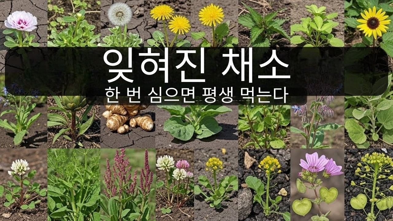 잡초처럼 자라는 잊혀진 채소 20가지 – 게으른 정원사를 위한 황금 광산