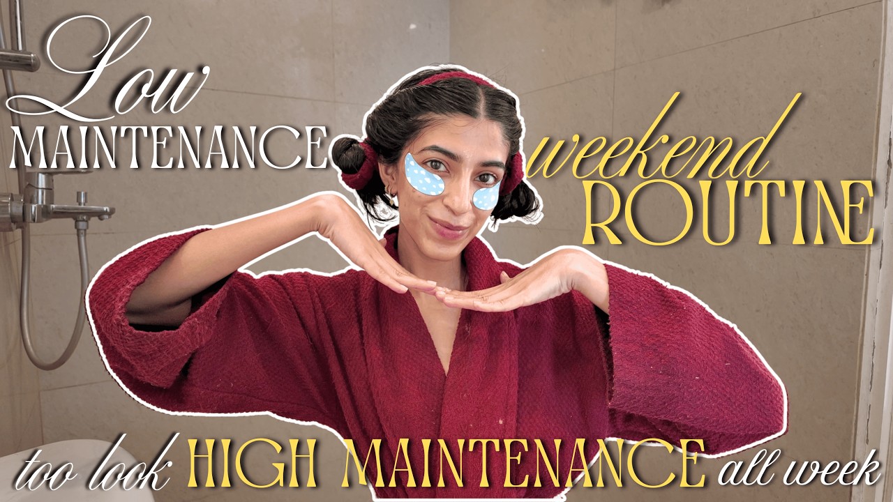 Beauty weekend rituals! Hair + Skin *NO HEAT CURL* | Radhika Jagtap