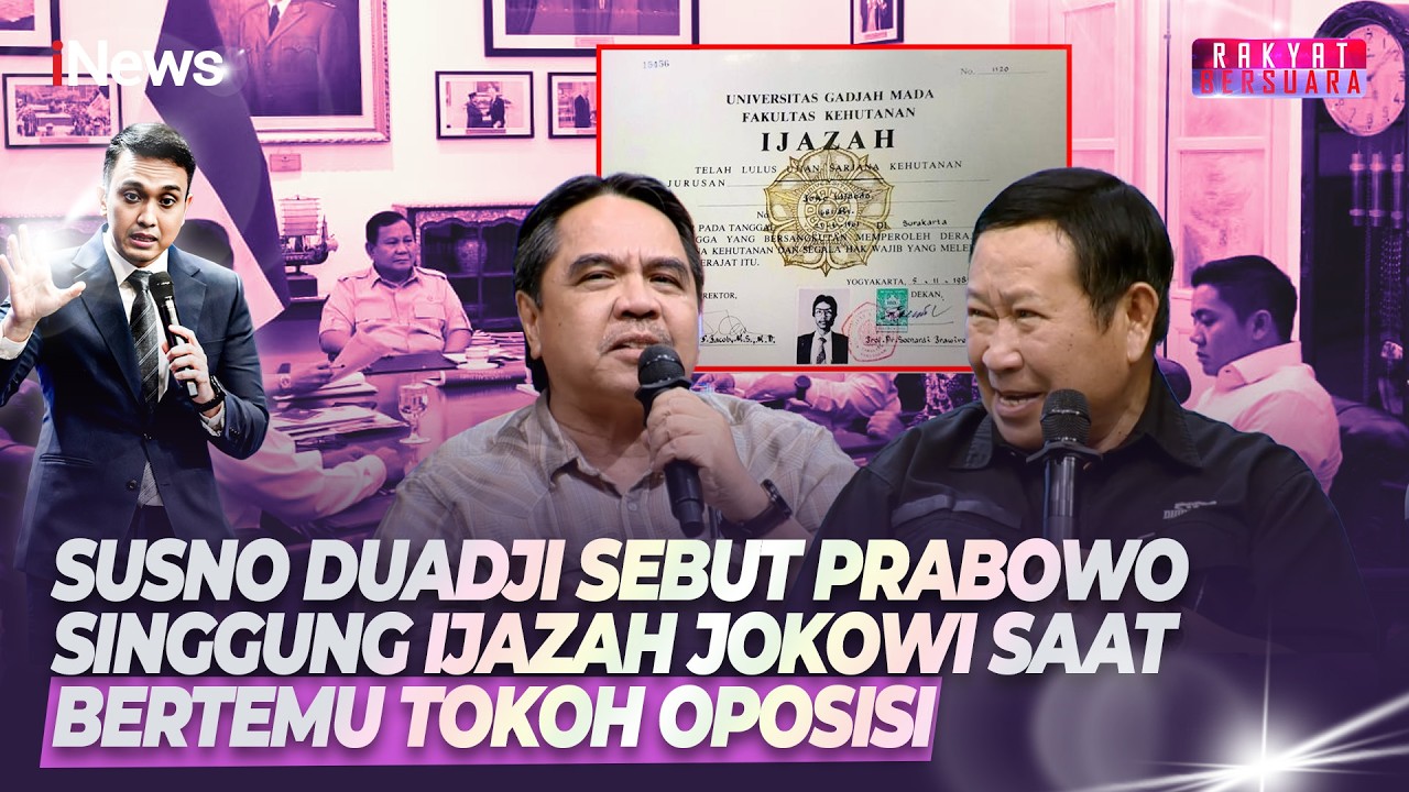 Heboh! Susno Duadji Klaim Prabowo Singgung Kasus Ijazah Jokowi saat Bertemu Oposisi | Rakber