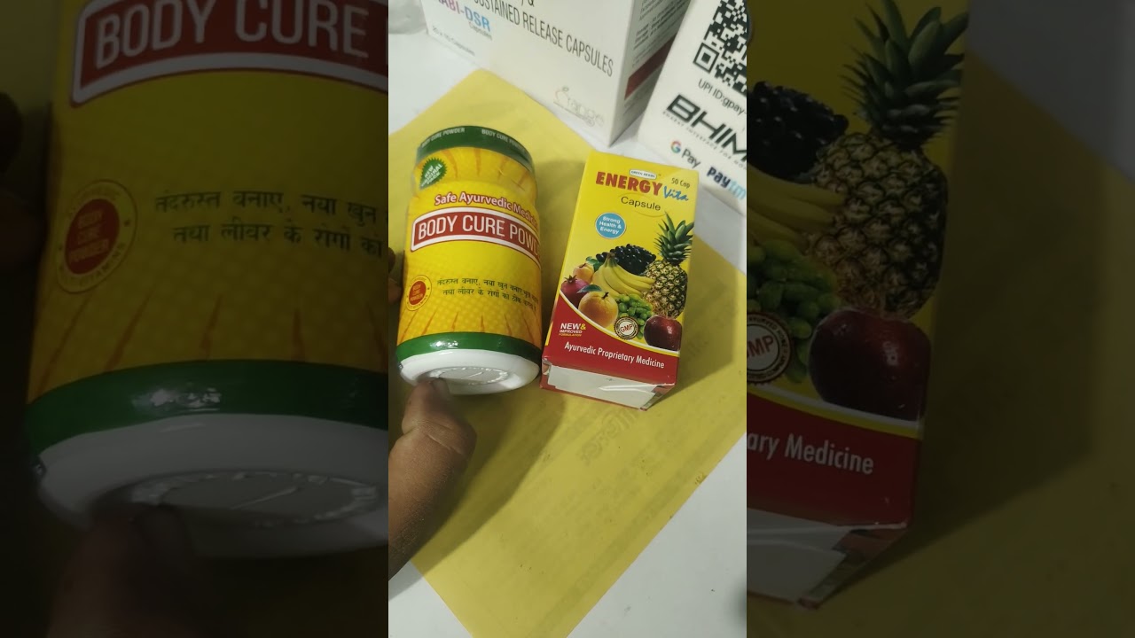 Body cure powder and energy vita capsule #mota