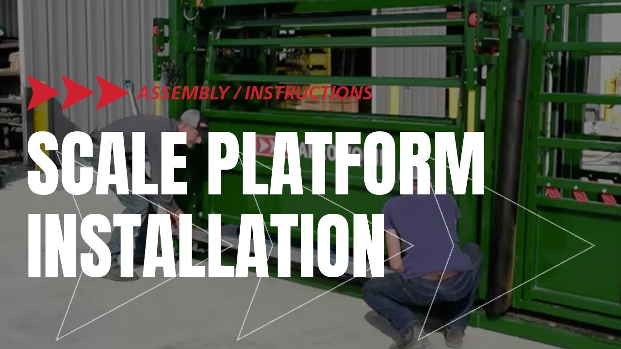 How to install the Cattle Scale Platform in your Adjustable Cattle Alley | Assembly | Arrowquip