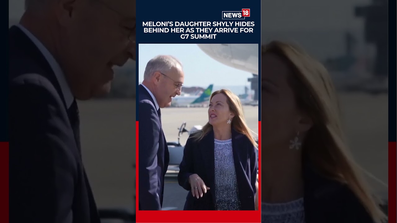 Viral Moment | Giorgia Meloni Arrives at G7 Summit with Daughter Ginevra, Wins Hearts | N18S