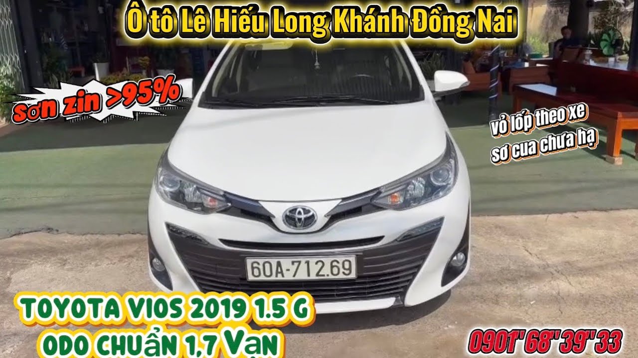 Toyota Vios 2019 1.5 G odo chuẩn 1,7 vạn 1 chủ từ đầu ko lỗi nhỏ 395 triệu lh 0901.68.39.33
