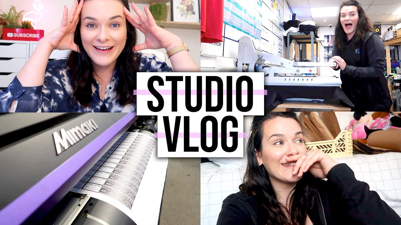 MAKING HEAT PRESS T-SHIRTS 👕 & Packing Orders | Studio Vlog
