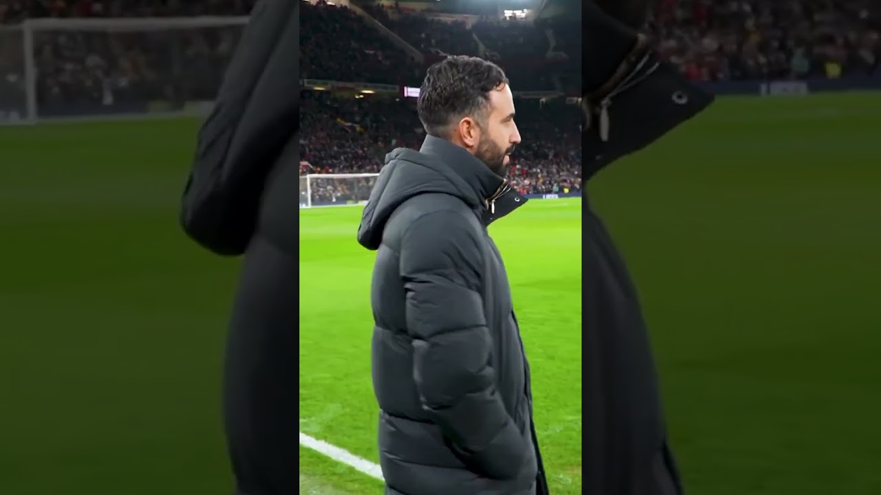 Ruben Amorim Enjoying Take Me Home, United Road, to The Place Where I Belong! #mufc #manutd
