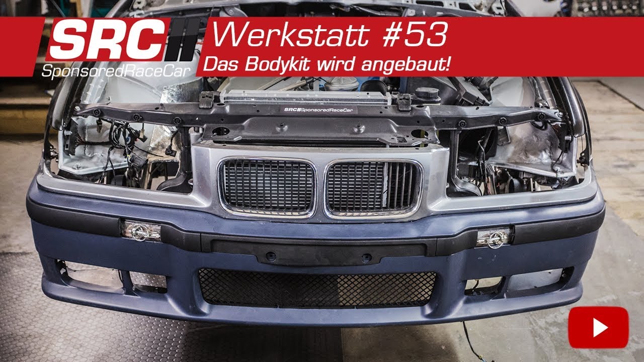 Wir bauen das Bodykit an den E36! | Werkstatt #53 - SponsoredRaceCar