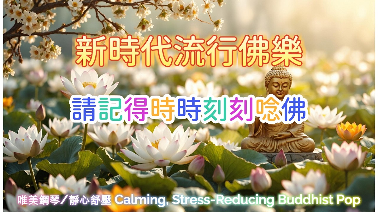 【新時代流行佛樂07 / 阿隬陀佛的願望】希望妳永遠幸福快樂；Calming, Stress-Reducing Buddhist Pop BGM  。