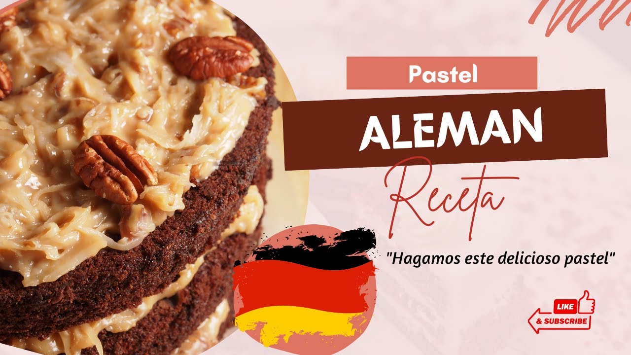 PASTEL ALEMÁN de chocolate con betún de coco y nuez, delicioso!!