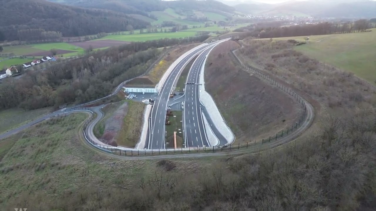 Überflug: A44 Wehretalbrücke, AS Eschwege bis AS Waldkappel