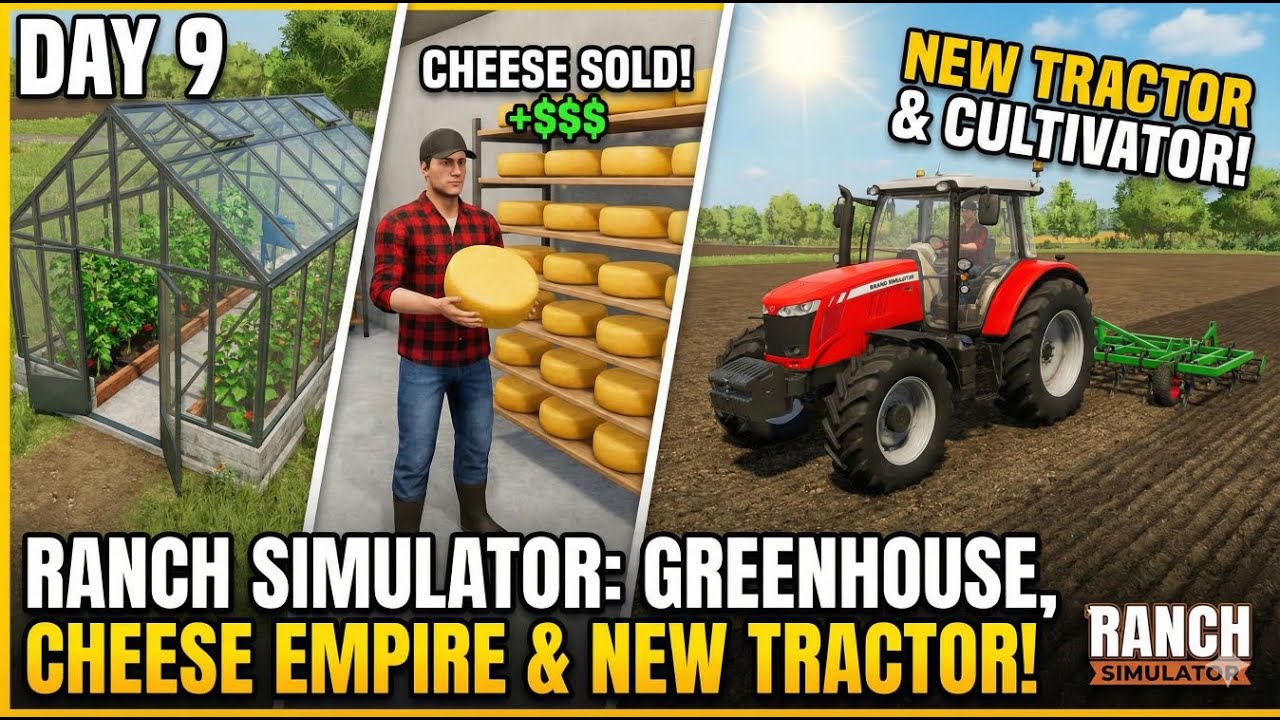 I BOUGHT A TRACTOR! 🚜 The Cheese Empire Pays Off | Ranch Sim Day 9