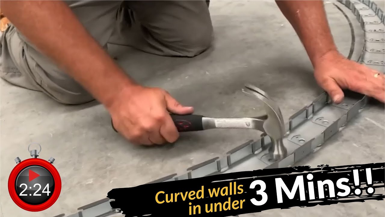 Flex C Trac: Curved walls in 3 minutes!