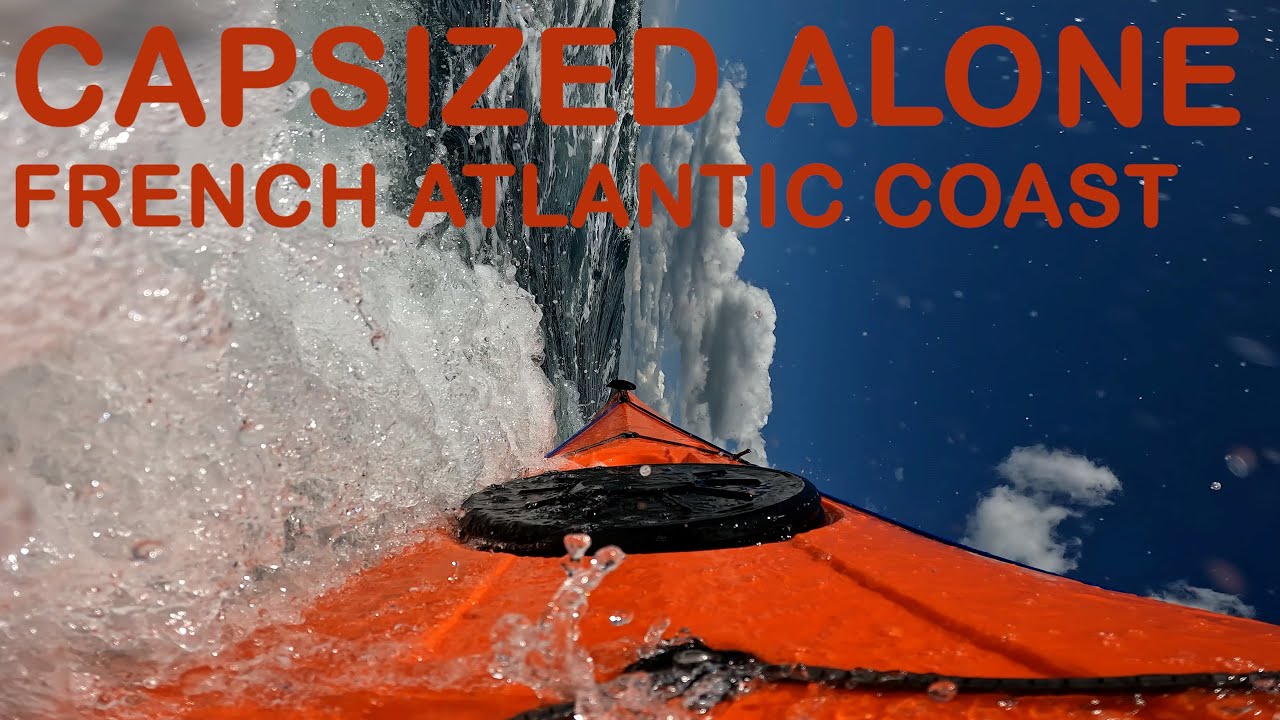 KAYAK CAPSIZE - Solo Paddle P&H Virgo on French Atlantic Coast - Caught out by sea change..