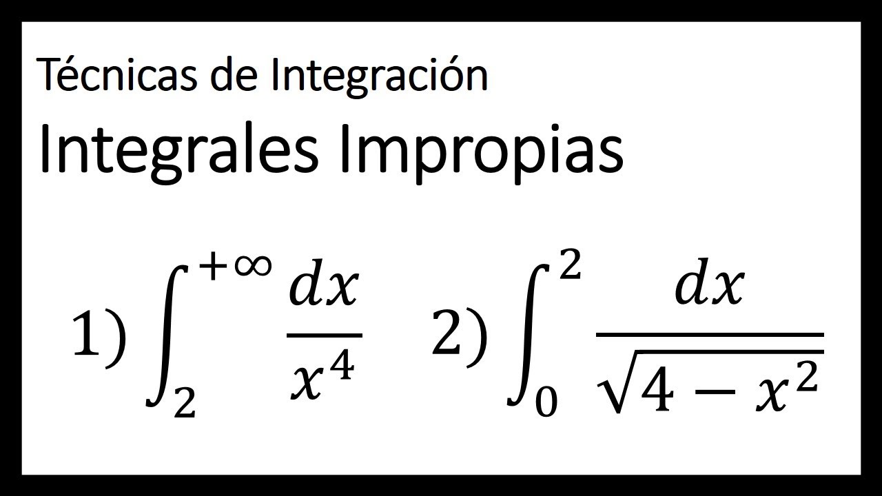 Integrales Impropias Caso Basico