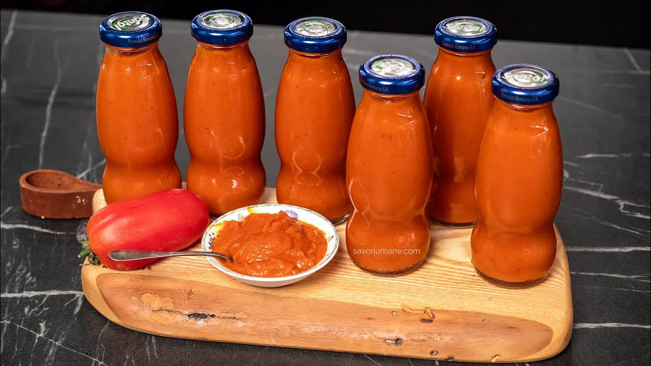 Ketchup cremos cu 15 minute de fierbere - rețeta din roșii coapte la cuptor | Savori Urbane
