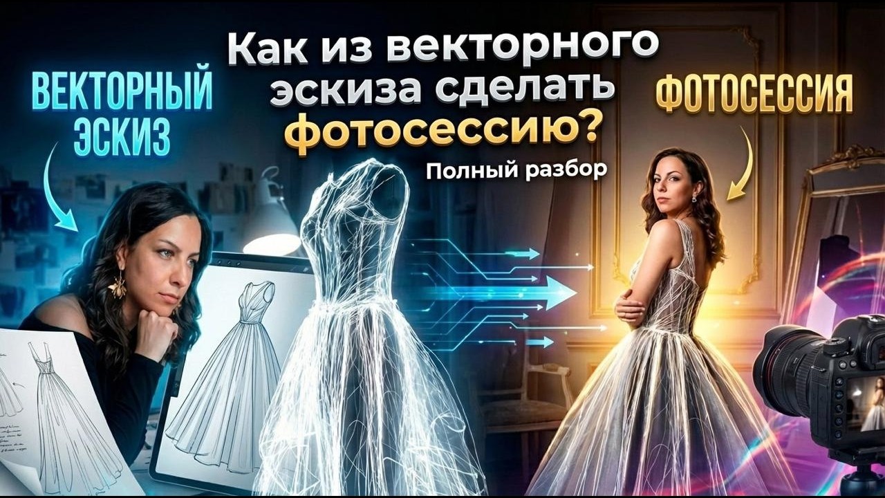 Как из векторного эскиза сделать фотосессию? Полный разбор 🔥