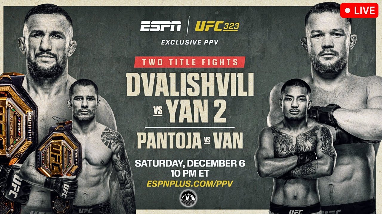 UFC 323: Dvalishvili vs. Yan 2 | LIVE STREAM MMA Fight Companion | PRELIMS & MAIN CARD | Las Vegas
