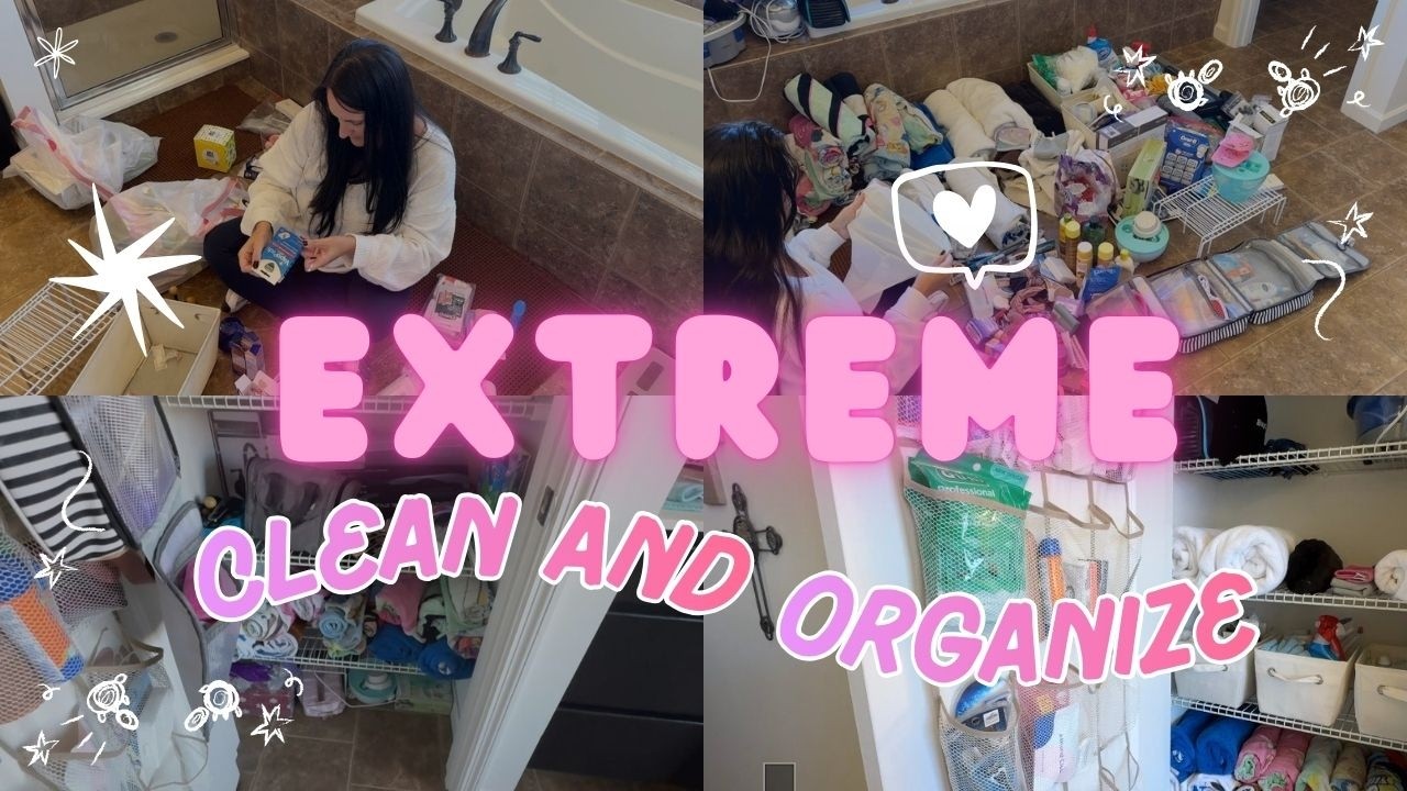 *NEW* Extreme Clean and Organize//Linen Closet//Spring Cleaning
