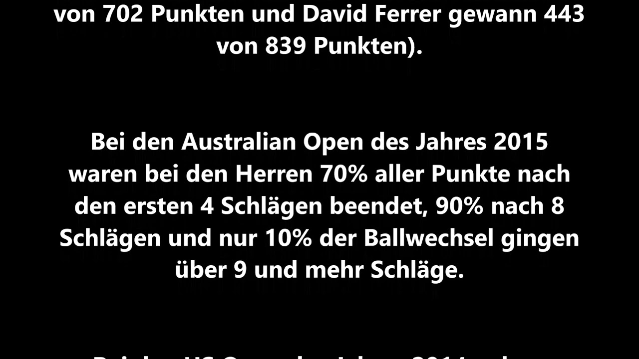Psychisches Anforderungsprofil an den Tennisspieler Teil 3
