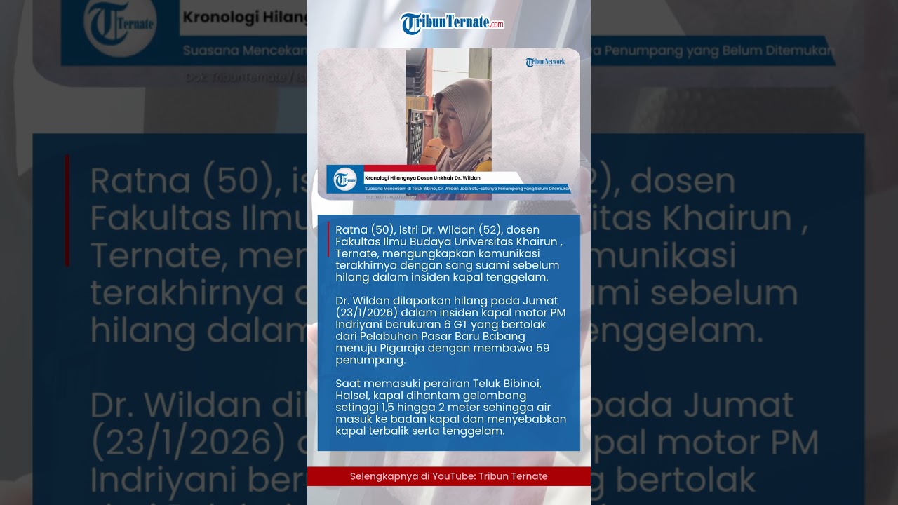 SEMPAT KIRIM FOTO KE ISTRI SEBELUM HILANG KONTAK #malukuutara #tribunternate