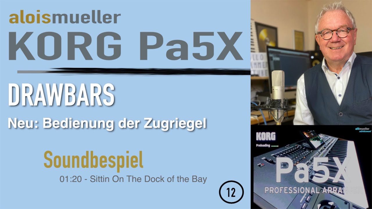 Pa5X - DRAWBARS - Neu: Bedienung der Zugriegel