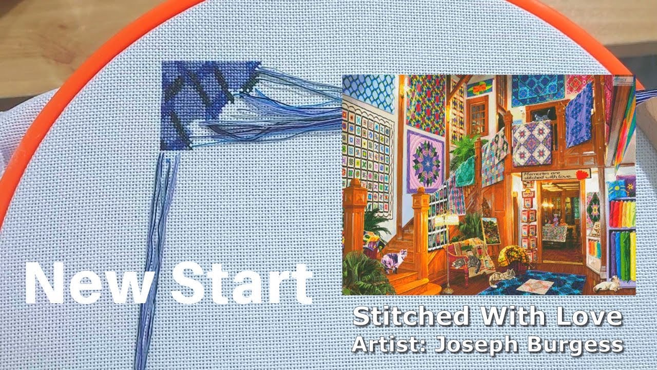 Flosstube 243 New Start | Stitch With Me: Artecy Stitched With Love 💕