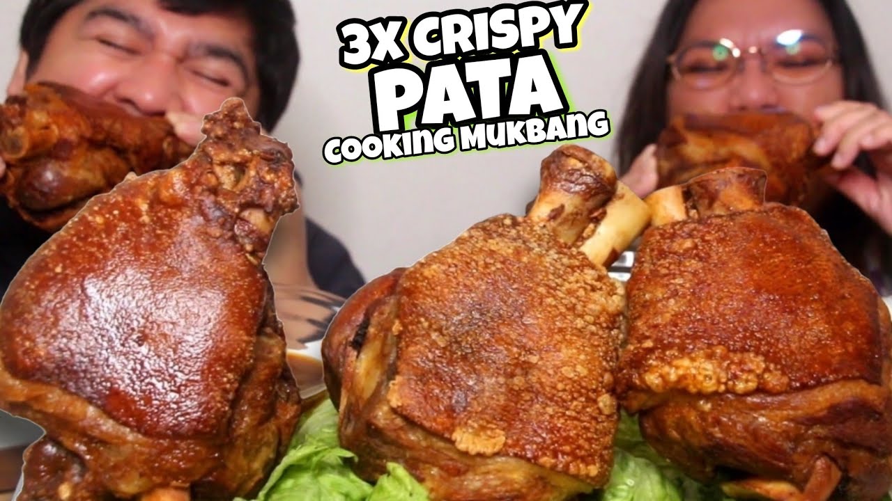 CRISPY PATA | Mukbang with Recipe | Filipino Food | Mukbang Philippines | INDOOR COOKING