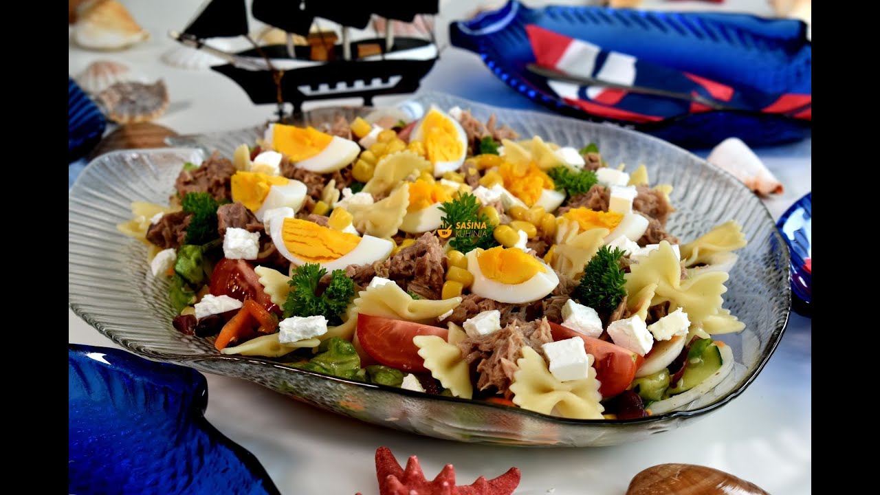 Salata od tune tjestenine i povrća recept