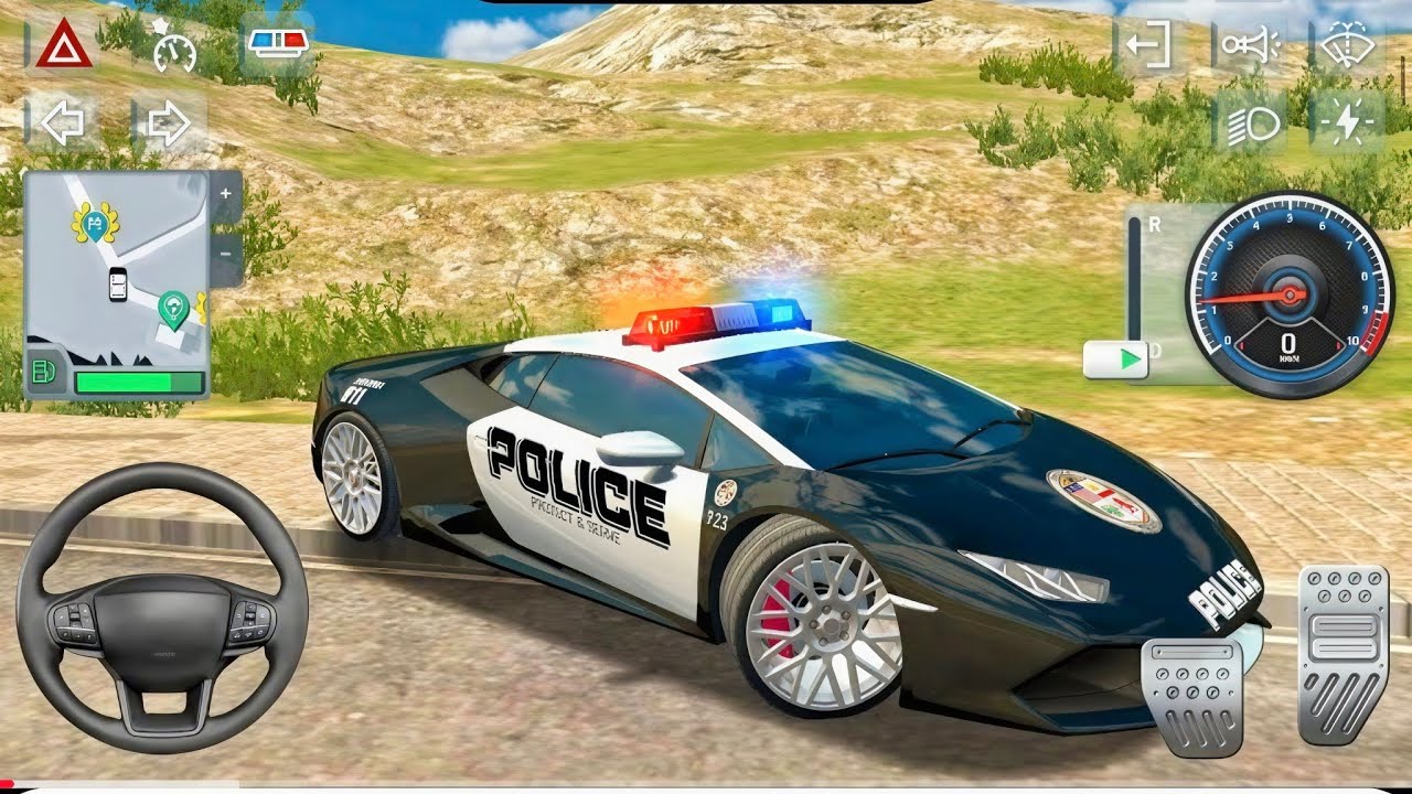 New Police Simulator 2026 - Multi-Storey Lamborghini Chasing in City - Car Game Android GamePlay