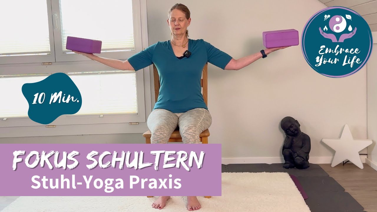 🪑 Stuhlyoga - 10 Min. kräftigend und mobilisierend für den Oberkörper  I Barrierefreies Yoga