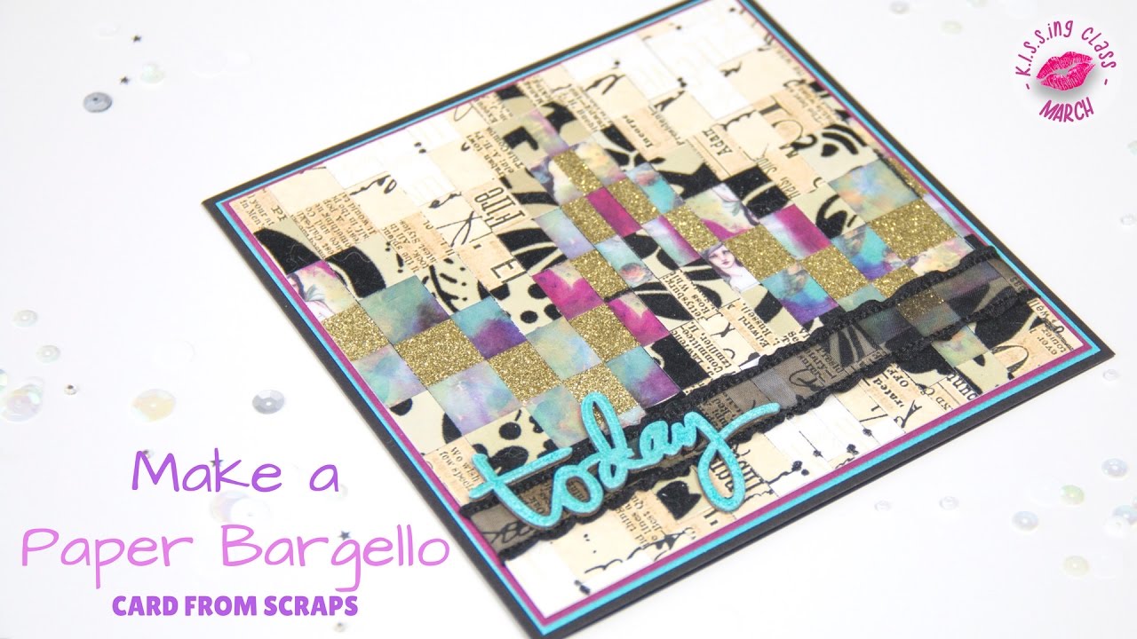 Upcycle Your Paper Scraps Into A Beautiful Bargello Card!