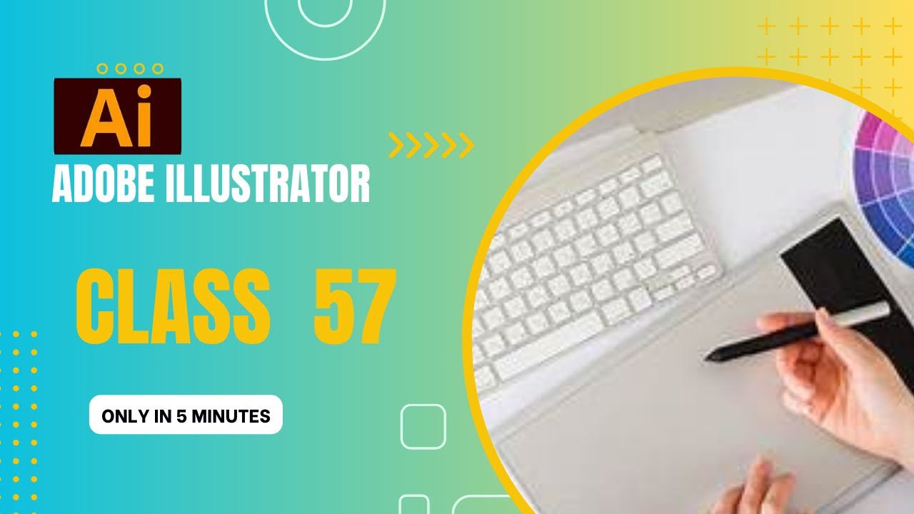 ADOBE ILLUSTRATOR COURSE FOR BEGINNER'S CLASS N0 57 LOGO DESIGN SIMPLE AND EASY STYLE #adobe
