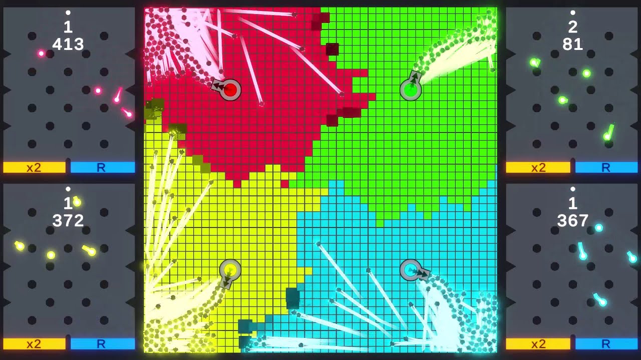 Multiply Or Release 034 + Territory War + Marble Race #unity #algodoo #marblerace