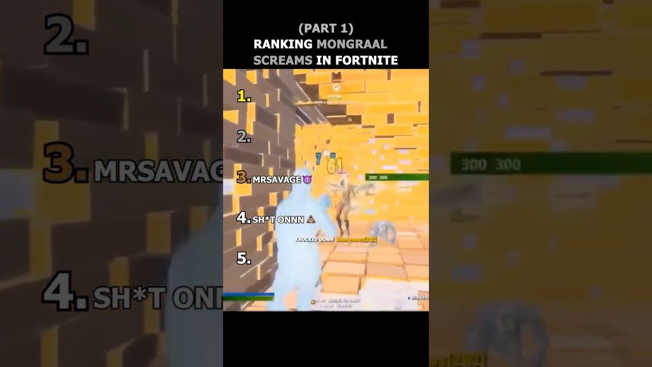 Ranking Mongraal Screams part 1 😭