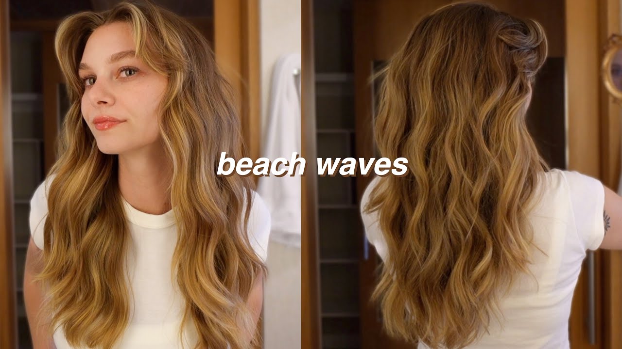 how i do beach waves like a professional *my go to summer hair*