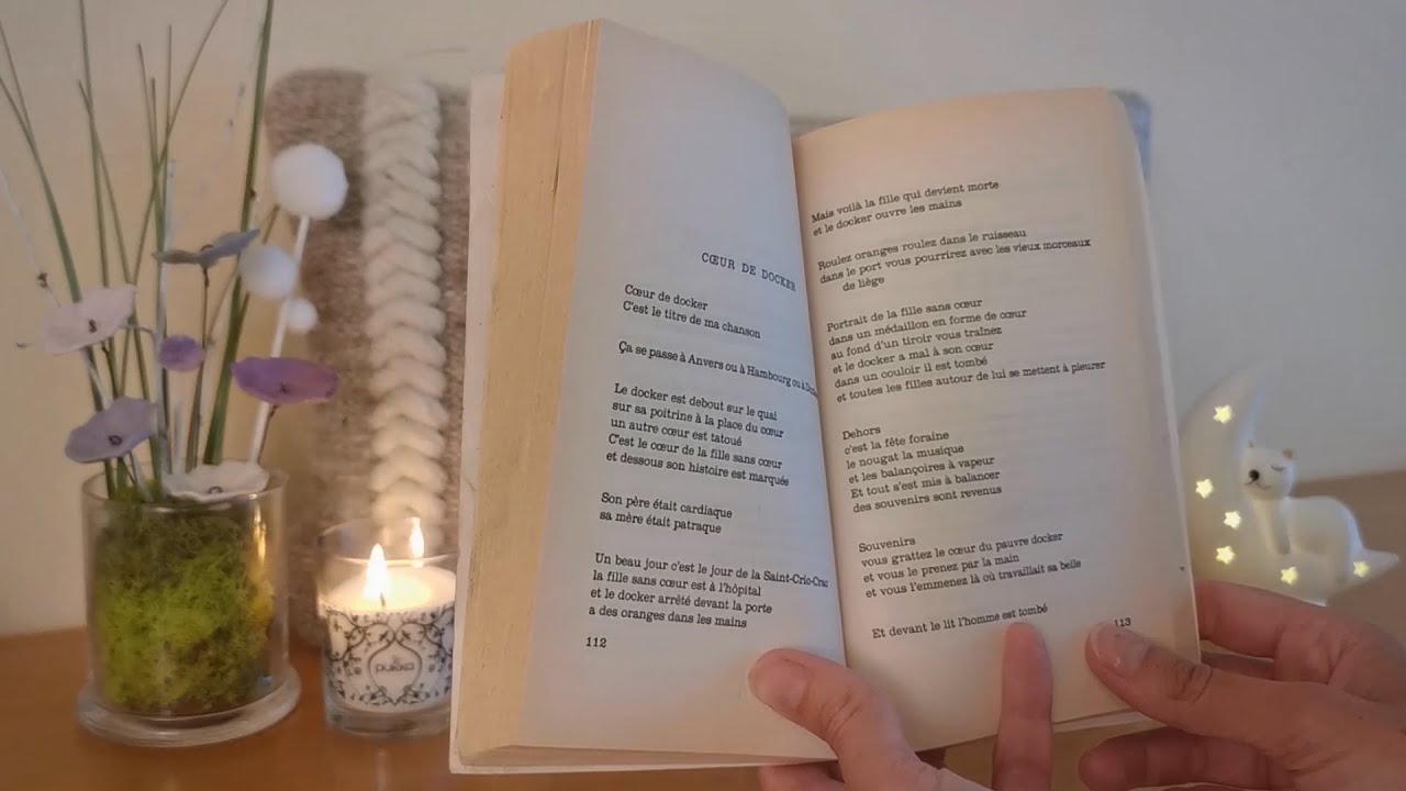 ASMR - Lecture chuchotée - Poésie ☁️