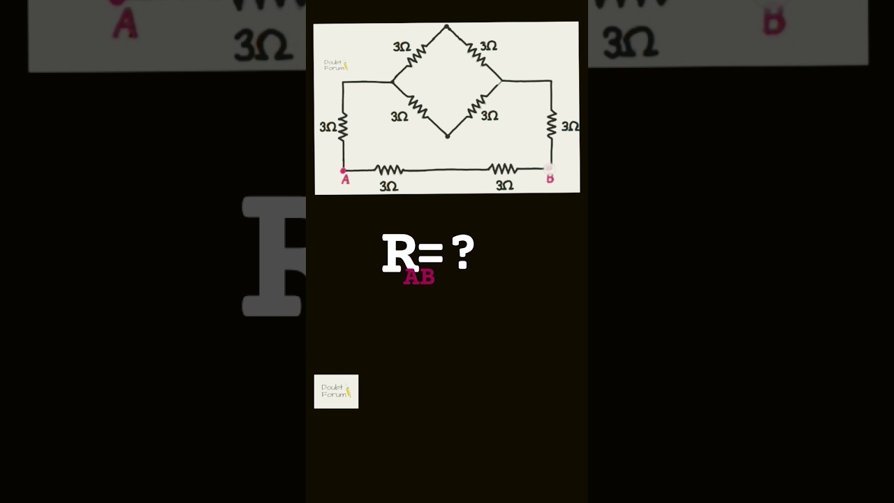 Equivalent Resistance of the Circuit #currentelectricityclass12 #neetphysics #iitjeephysics #physics