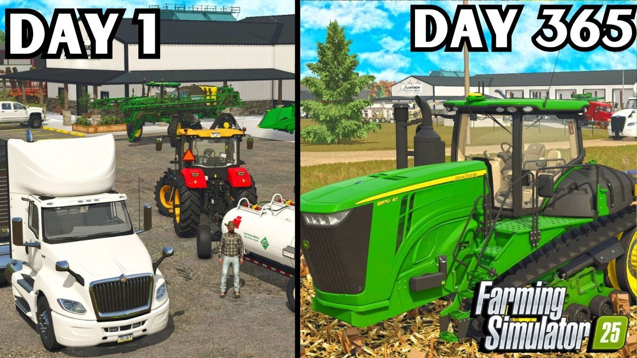 I Spent 1 YEAR Start A Co-op Form Nothing? | Farming Simulator 25