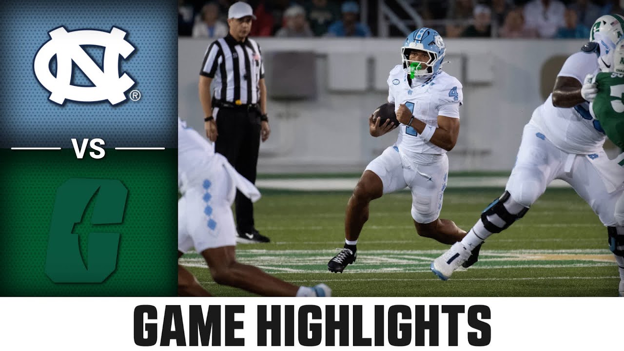 North Carolina vs. Charlotte Game Highlights | 2025 ACC Football