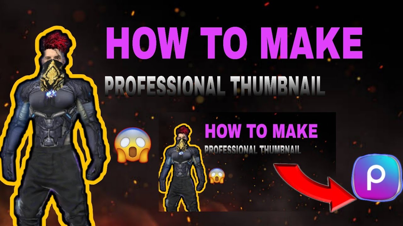 EASY THUMBNAIL BANANA SIKHO IN PISCART 🔥 | FREE FIRE PROFESSIONAL THUMBNAIL