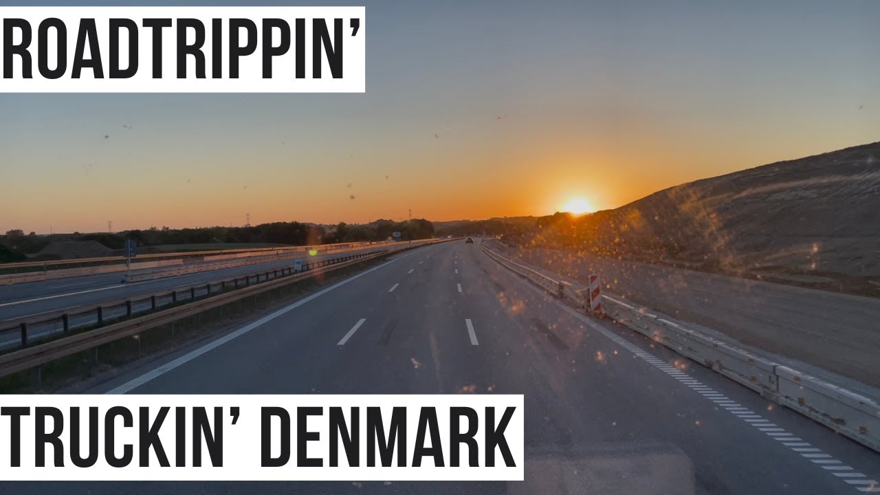 Smuk solopgang på E45 | Horsens - Sæby | SCANIA V8