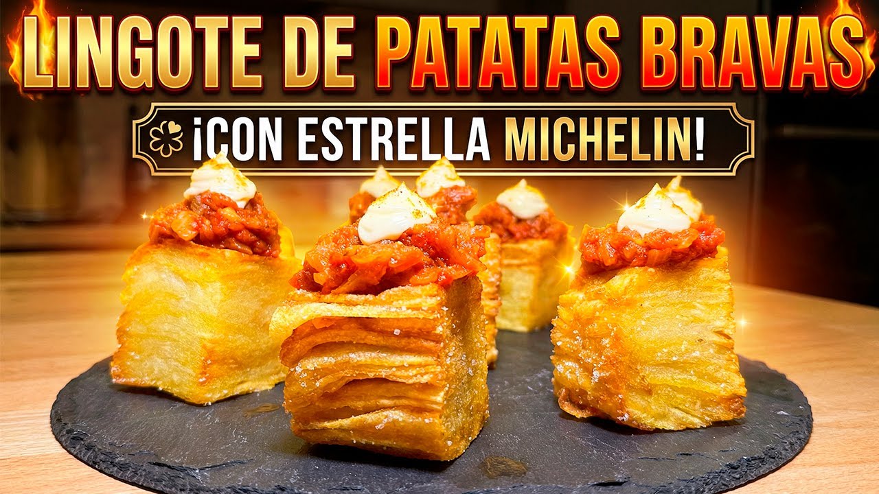 ¡IMPRESIONANTES! PATATAS BRAVAS en Lingote al estilo Estrella Michelin 🥔
