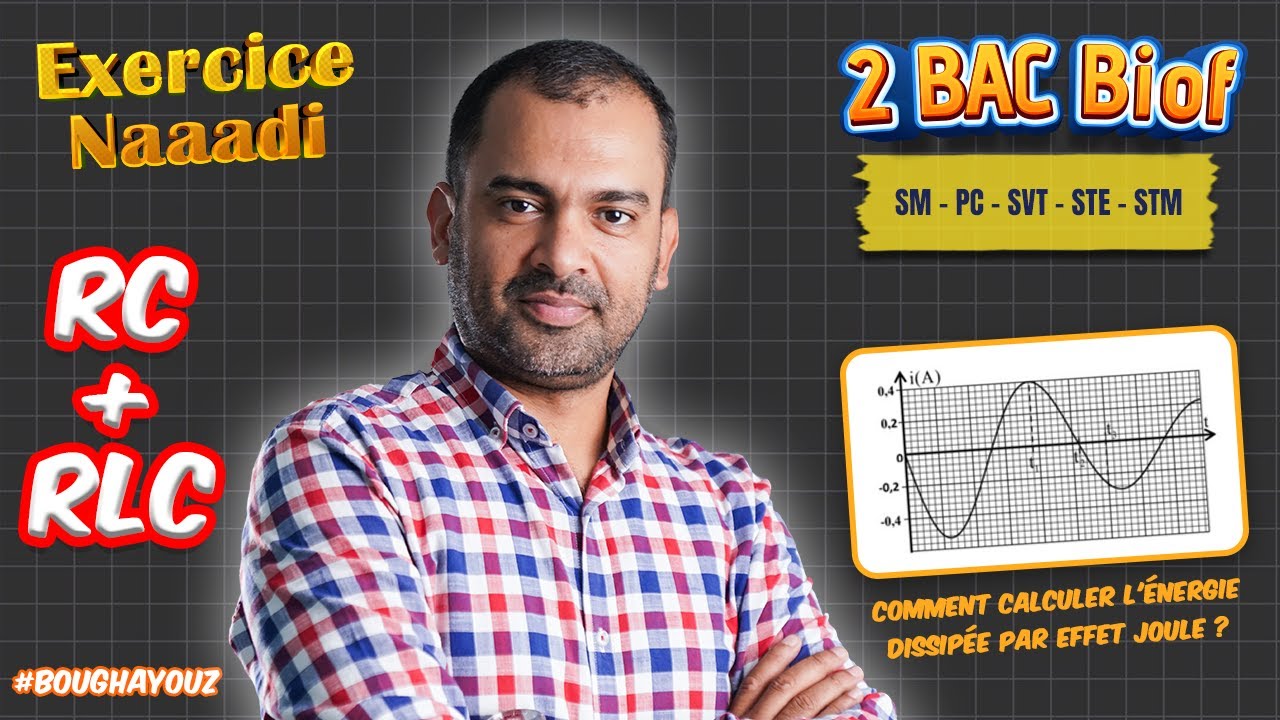 2BAC Biof | Exercice Corrigé : Dipôle RC + Dipôle RLC - avec Prof. Noureddine