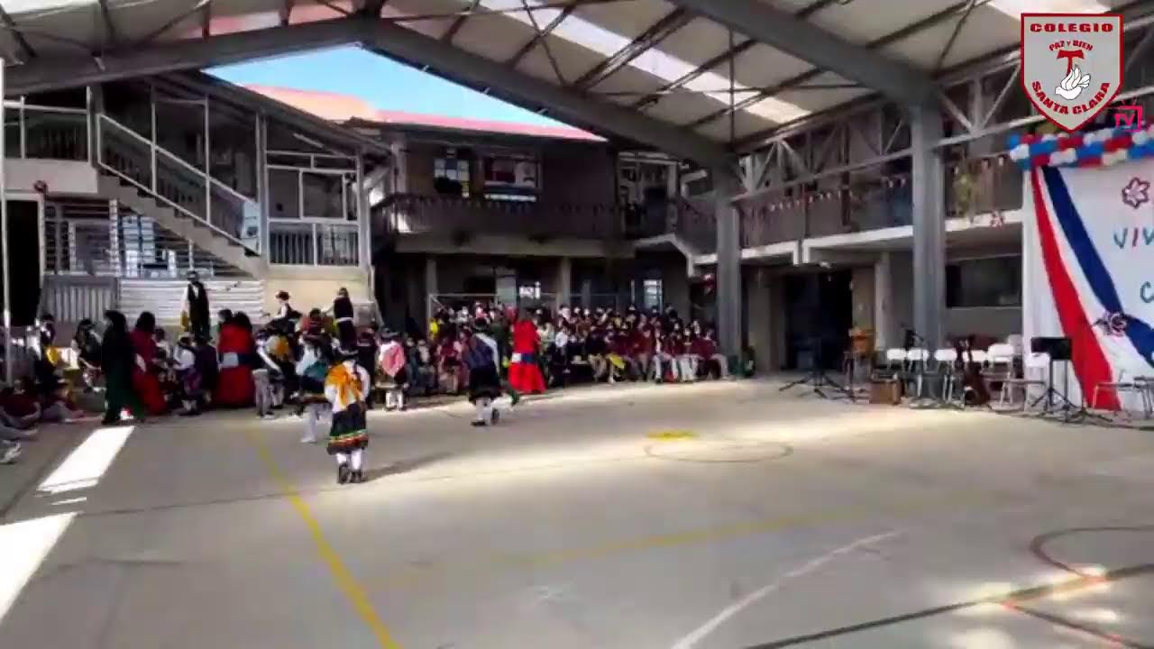 Acto de fiestas Patrias Enseñanza Básica Colegio Santa Clara