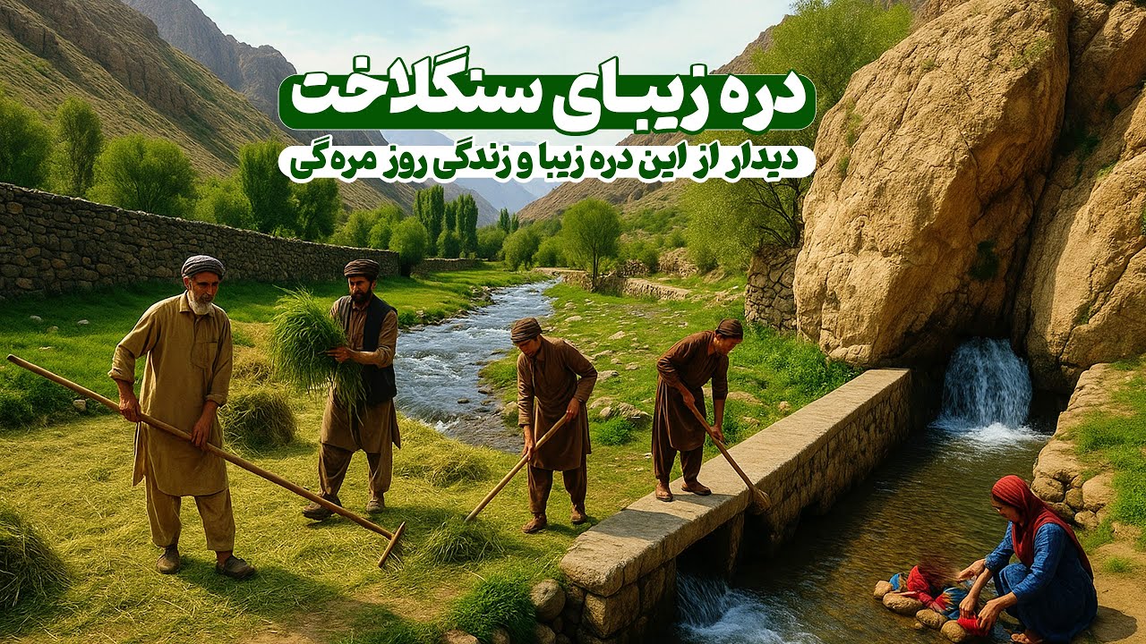 دره سنگلاخت طبیعت دل‌نشین و زندگی ساده‌ی روستایی😊😍