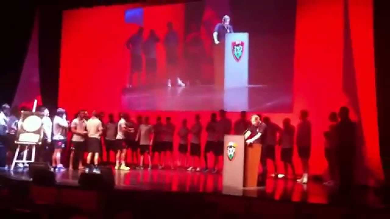 présentation de l'équipe du RCT avec les nouvelles recru 2014 - 2015