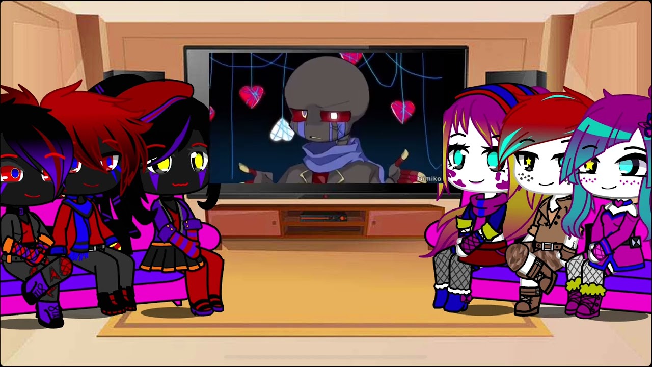 Error & Ink’s parents + sisters reacts to them (My Au) (Kinda part 2) (My OCs) (Kinda a part 2).
