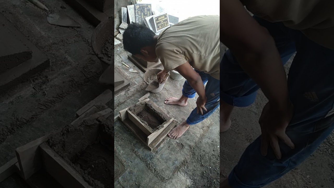 Cara Membuat Plakat Batu Nisan Marmer Granit Cor Beton