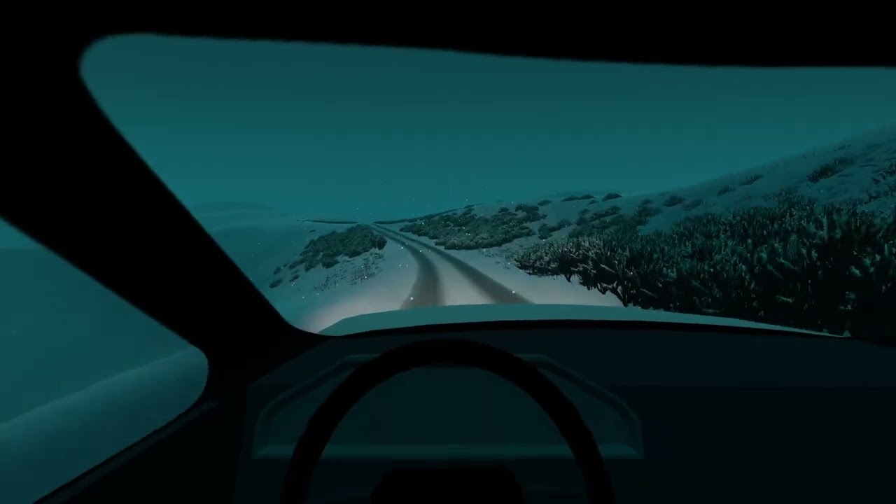 1 hour and 20 minutes of Slow Roads in the snow