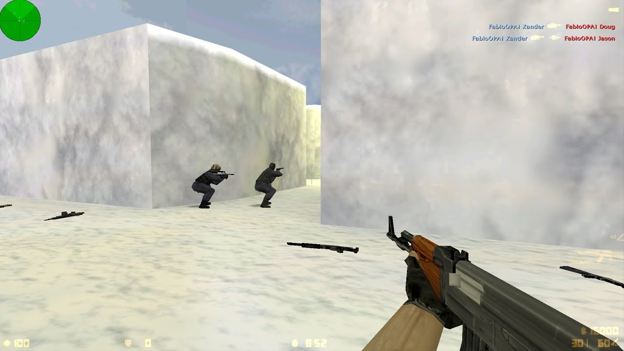 Counter Strike 1.6 - IceWorld - Fase do Gelo - Pipoco Voando - Roda em PC fraco
